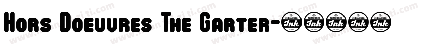 Hors Doeuvres The Garter字体转换